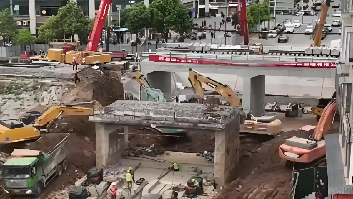 China derruba ponte e instala novo viaduto em apenas 24 horas
